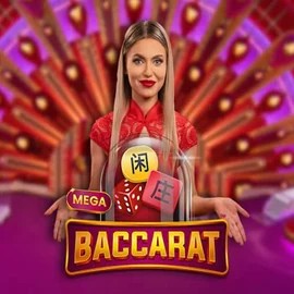 Mega Baccarat logo by Pragmatic Play at Lotto Casino